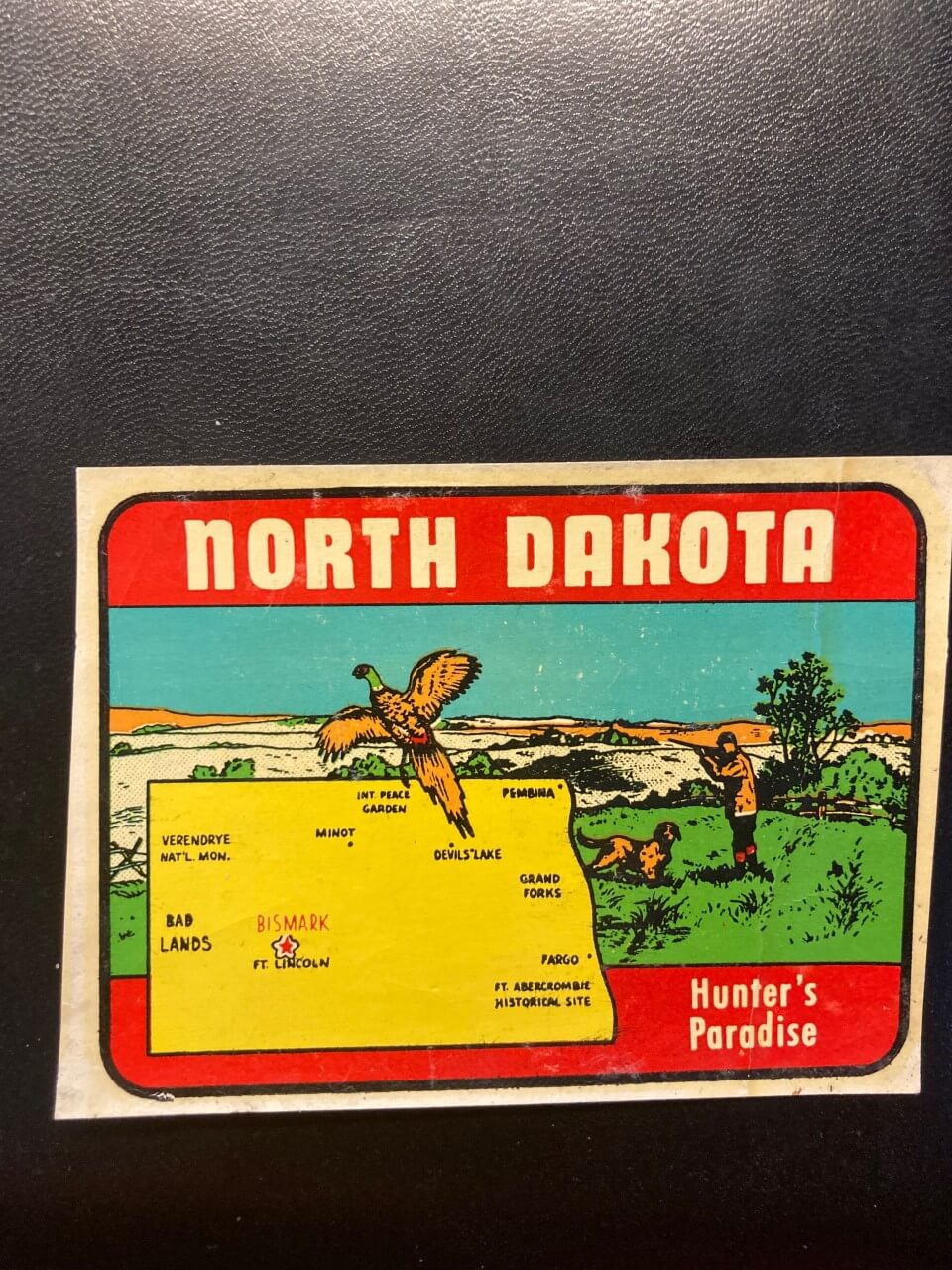 (image for) North Dakota Vintage Vacation Sticker